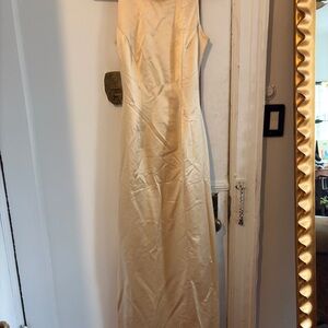 Classic Cream Sleeveless Maxi Dress